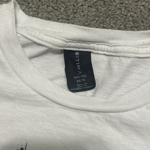 My Chemical Romance Shirt Mens Size Medium White Romance Grim Reaper Clock - Picture 2 of 5